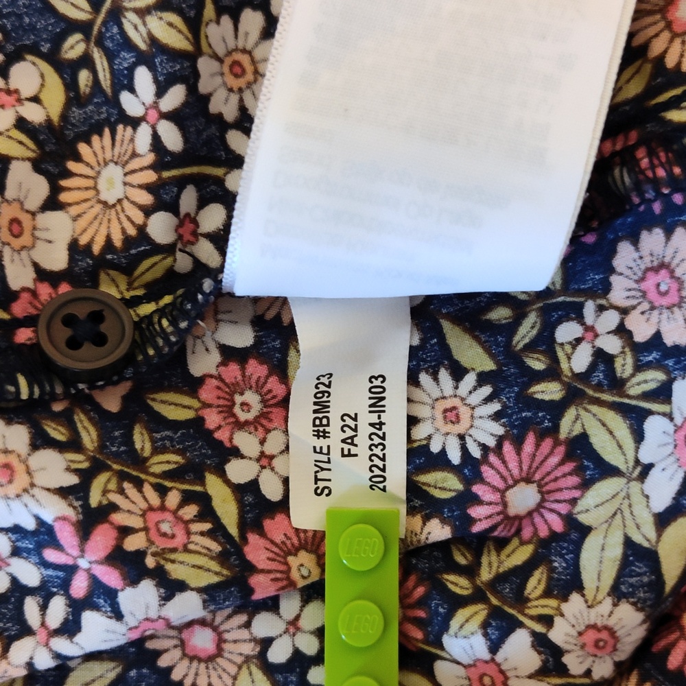 J Crew smocked puff-sleeve cotton poplin top in meadow floral size medium - Picture 7 of 7
